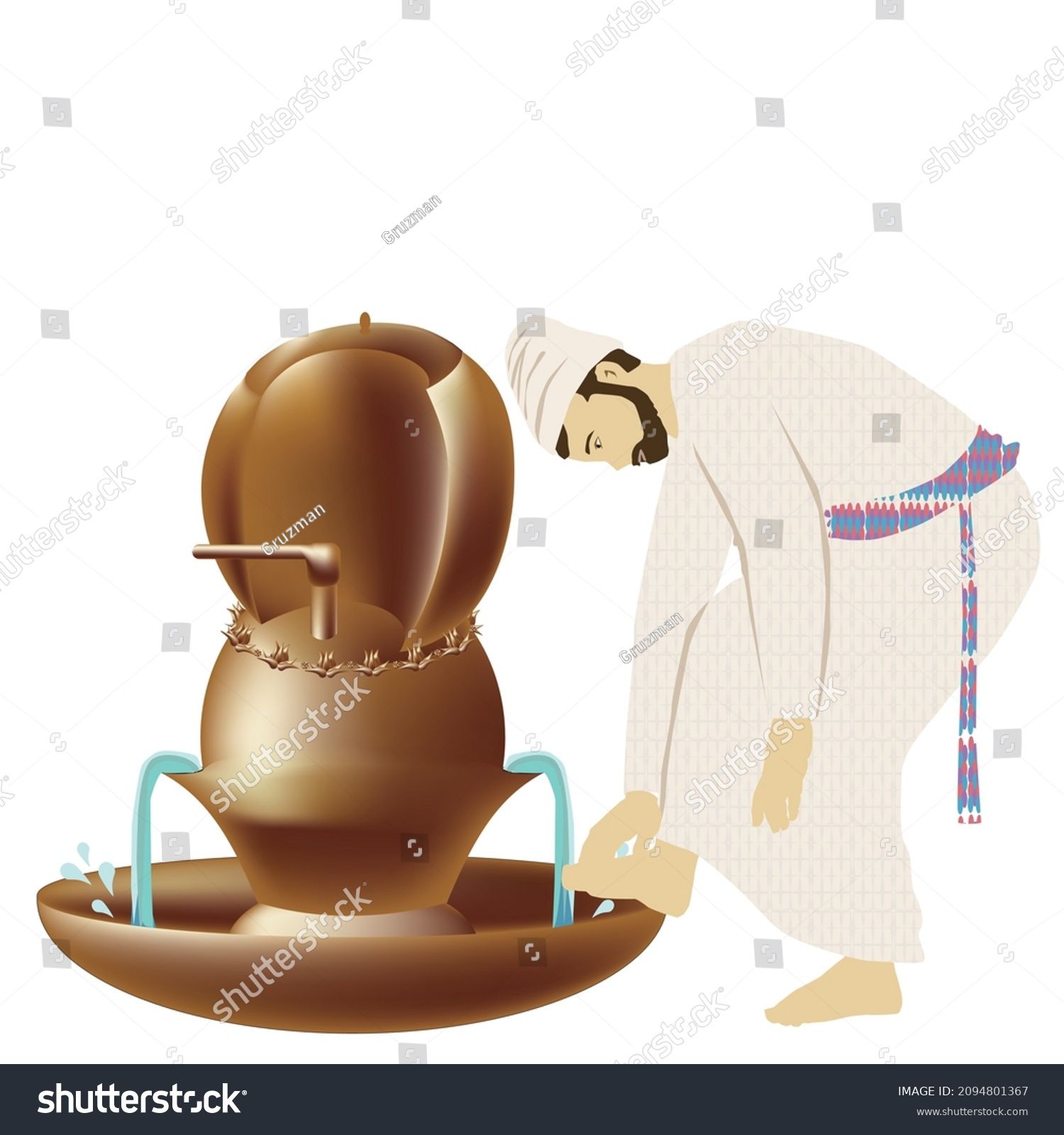 1404310445 ציור וקטורי כהן מקדש ידיים ורגליים קידוש ידיו ורגליו מצוות מצווה קליפ ארט קליפארט א...jpg