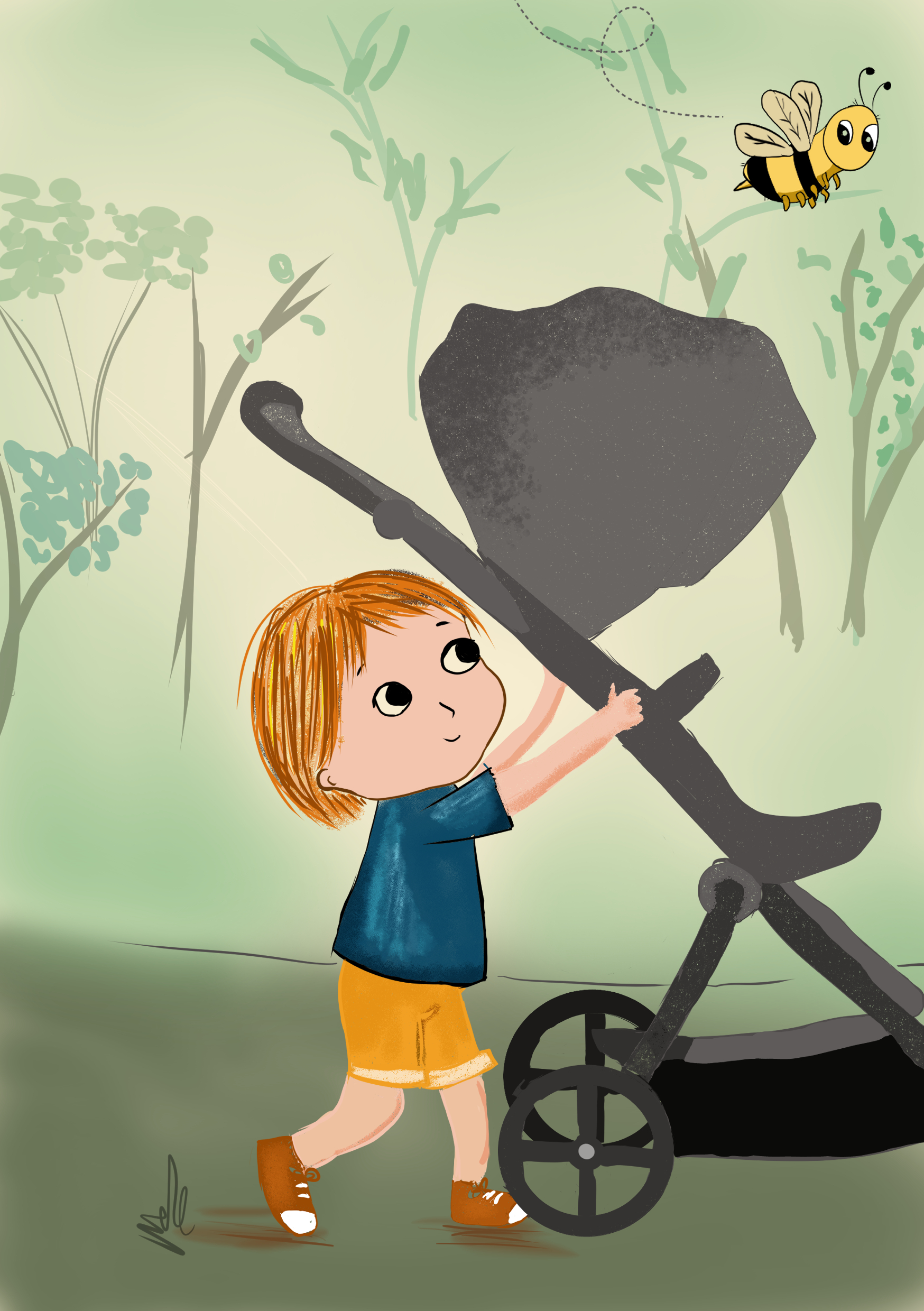 A boy drags a cart בהיר.jpg