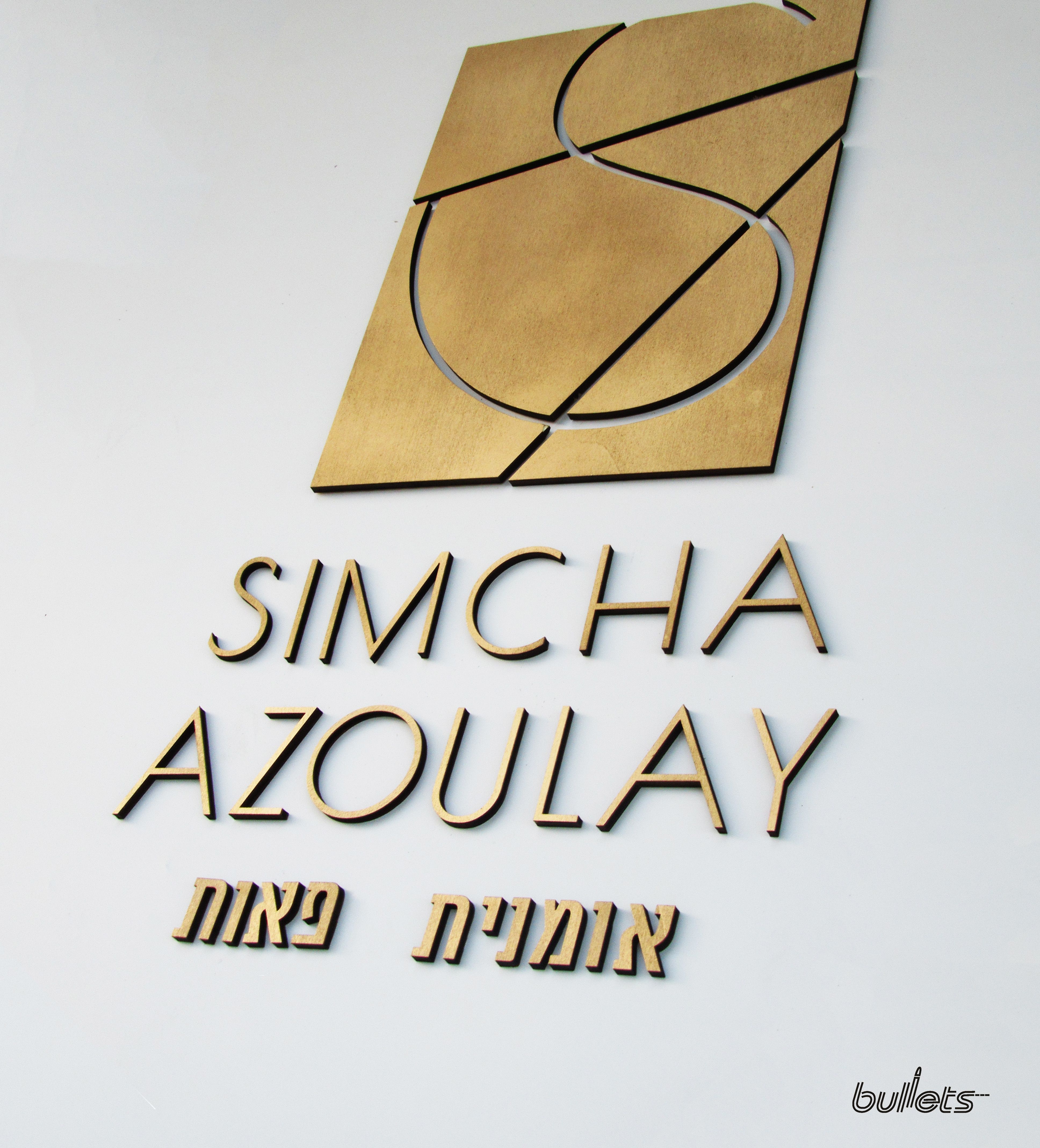 bullets חיתוך בעץ לוגו פאנית לתליה על הקיר 10.jpg