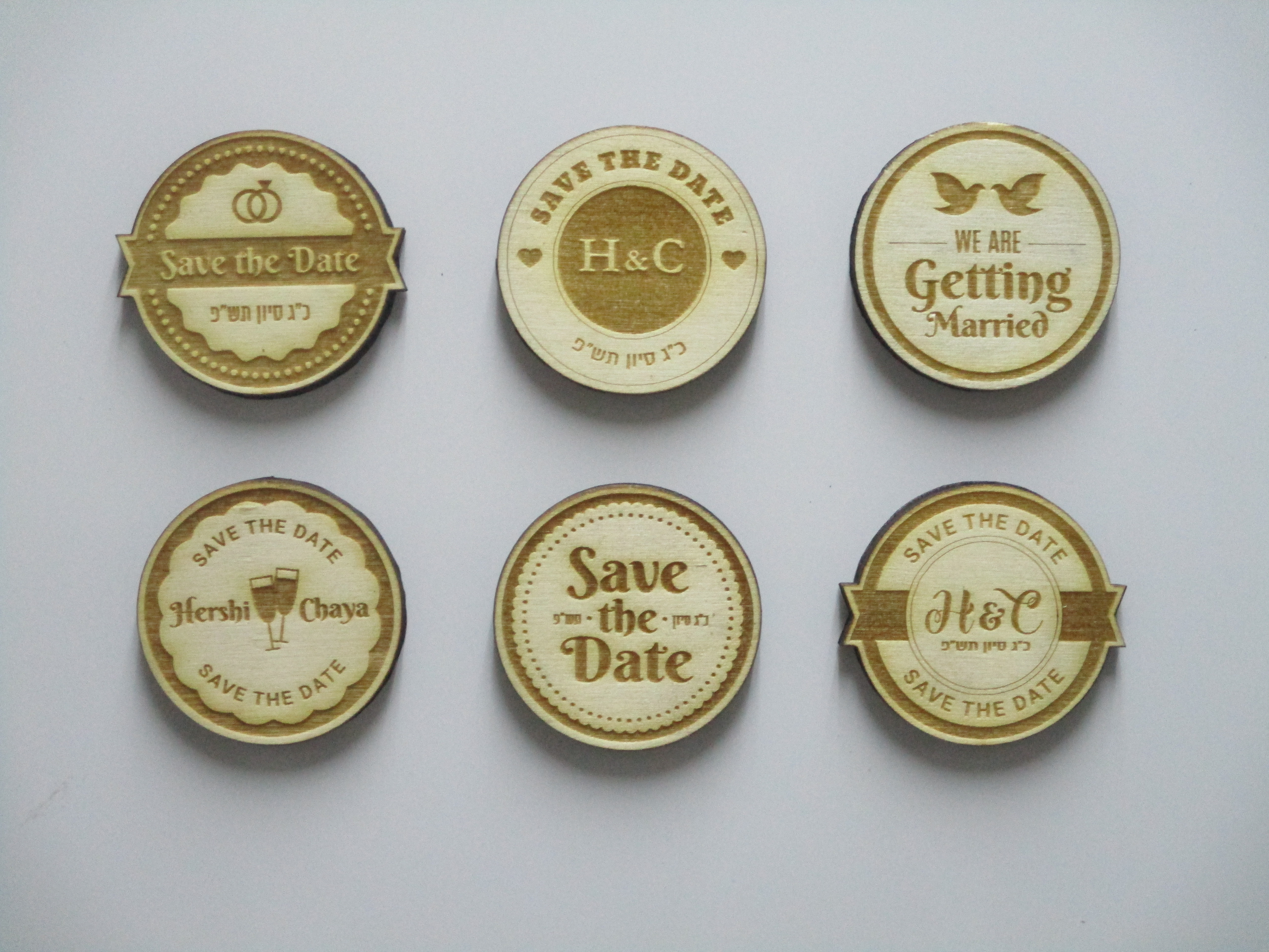 bullets מגנטים תאריך חתונה Save The Date