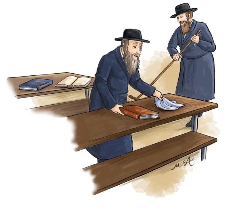 cleaning beis medrash.JPG