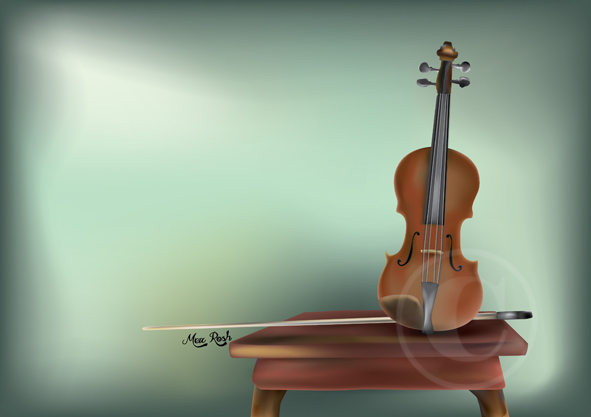 Gradient Mesh - כינור 2