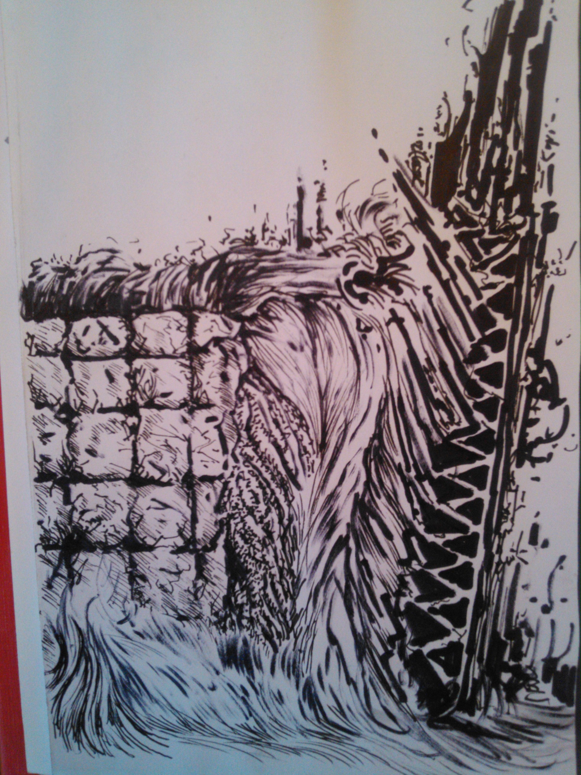 Inking מהראש בעט+טוש
 זה בגודל של רבע A4

מה זה?  תשתמשו קצת בדמיון :)