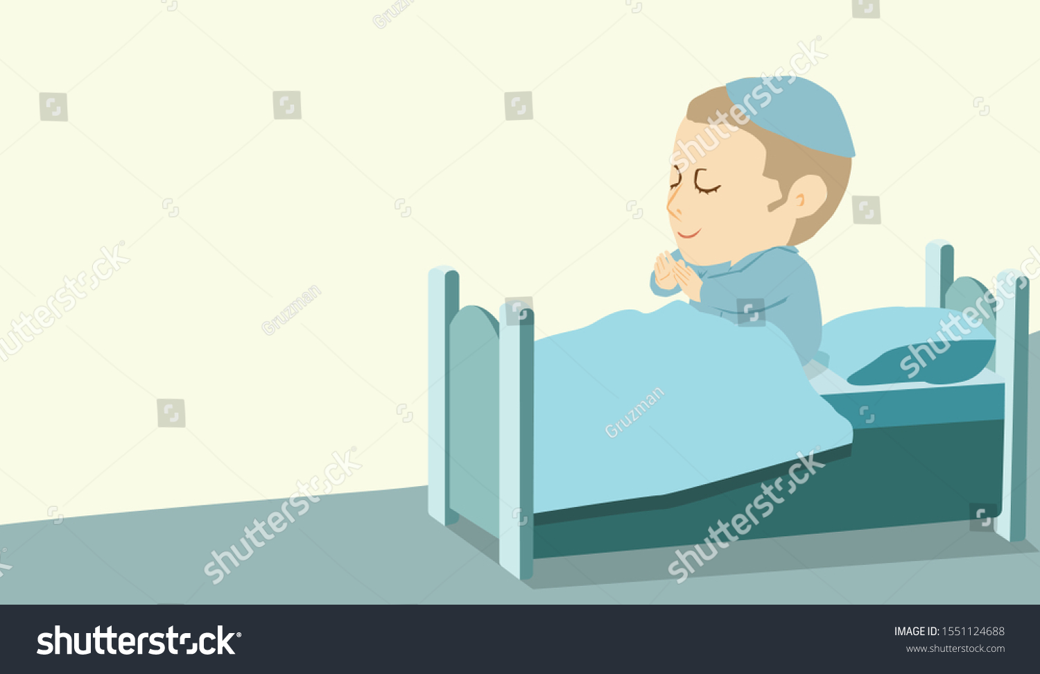 Morning-prayer-מודה אני, Modeh Ani Vector וקטור 1551124688