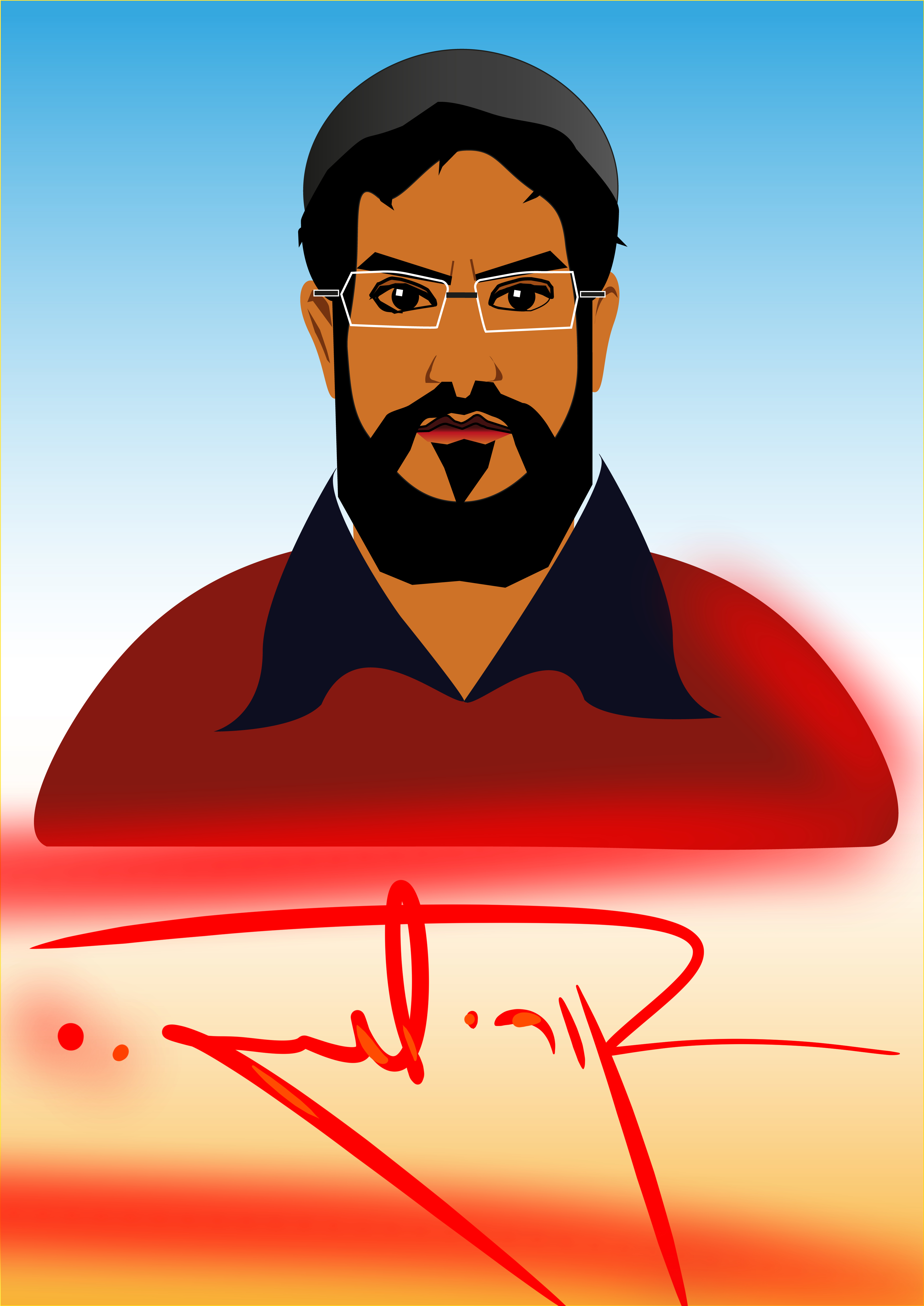 Self Portrait logo
פישוט של דיוקן עצמי - בנוי מצורות פשוטות באילוסטרייטור
הוספתי לו מעיין חתימה-לוגו במנגה.