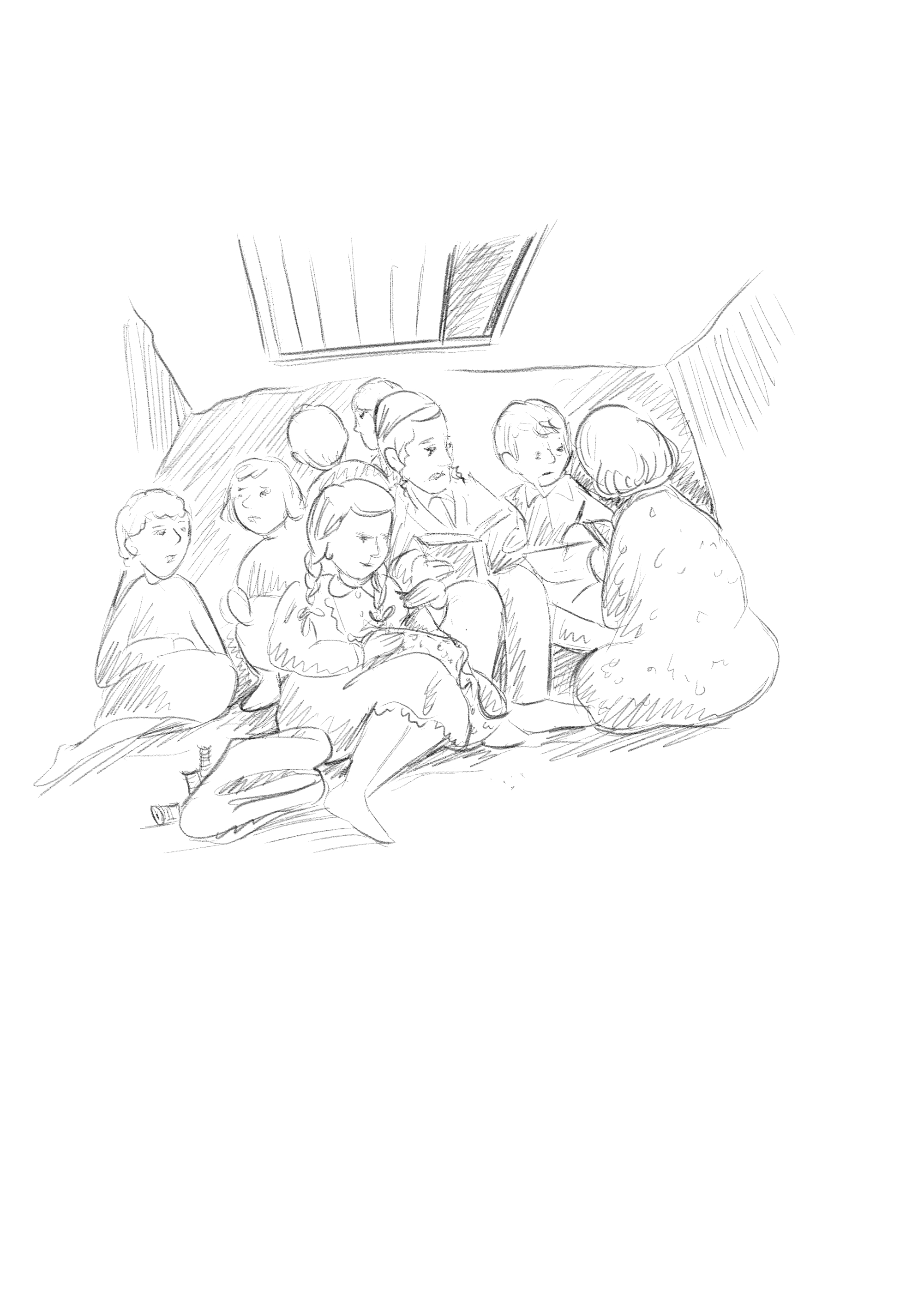 sewing in bunker.jpg