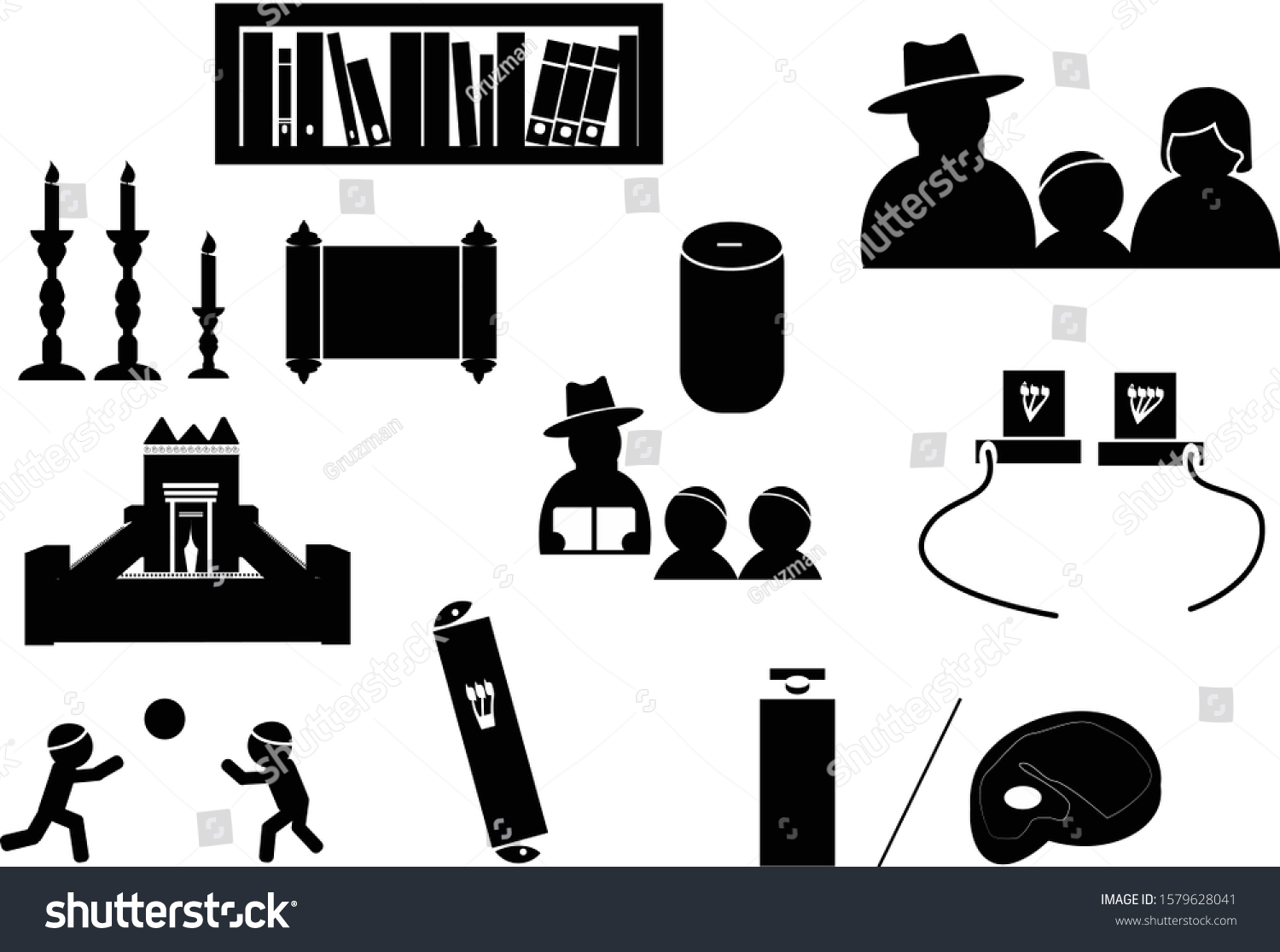 Stock-vector-jewish-icons-in-black-and-white-1579628041