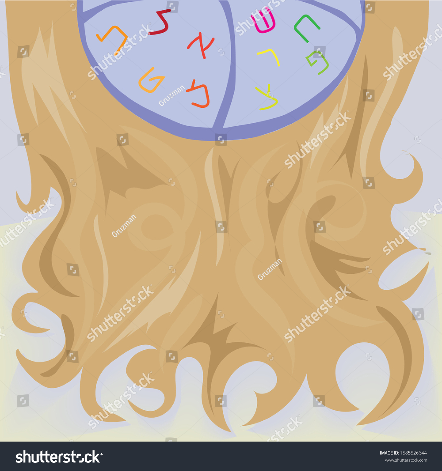 Vector-hair-with-a-kippa Background-vector-drawingהזמנה לתספורת 1585526644