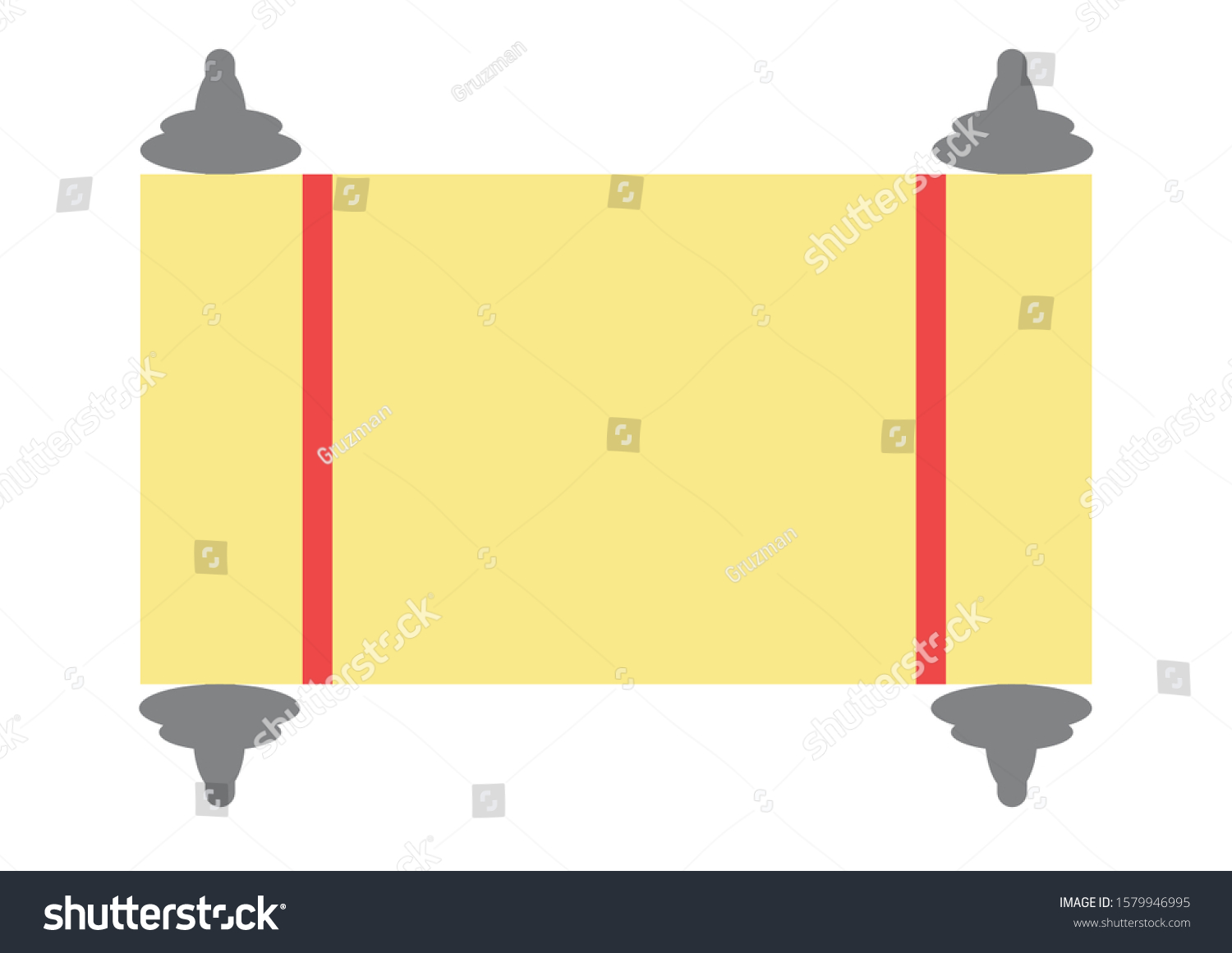 -vector--vector-torah-scroll-open-ספר תורה וקטורי-1579946995