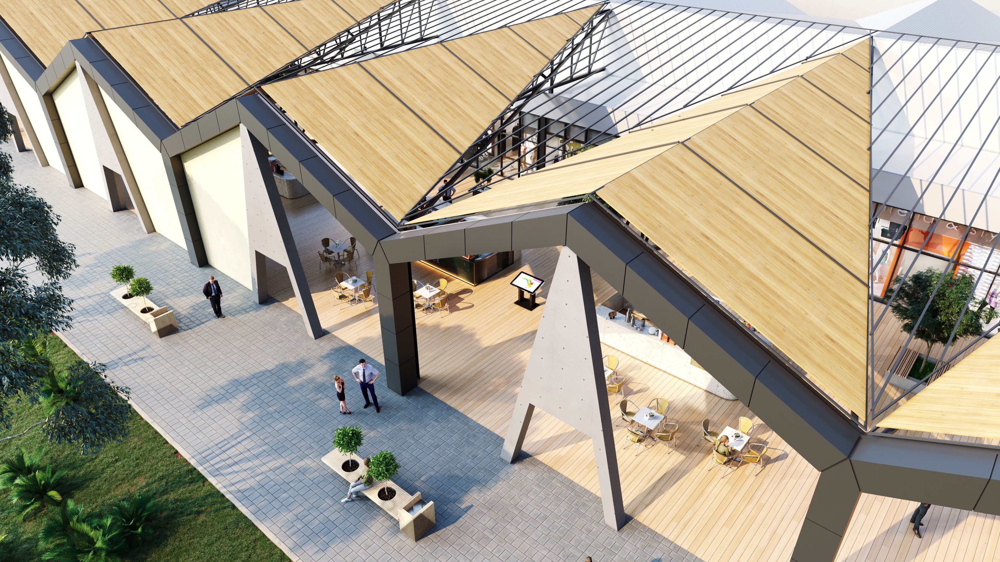 הדמיית מרכז הקניות באופקים (FERRIS)