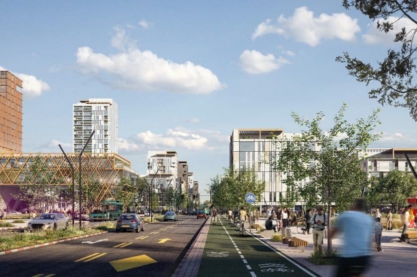 תוכנית ותנל נתיבות // הדמיה: דרמן ורבקל אדריכלות