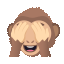 emoji 🙈 | לא ראיתי | Joypixels | Animation GIF 64x64 | see-no-evil monkey