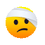emoji  | פרצוף עם תחבושת ראש | Joypixels | Animation GIF 64x64 | face with head-bandage