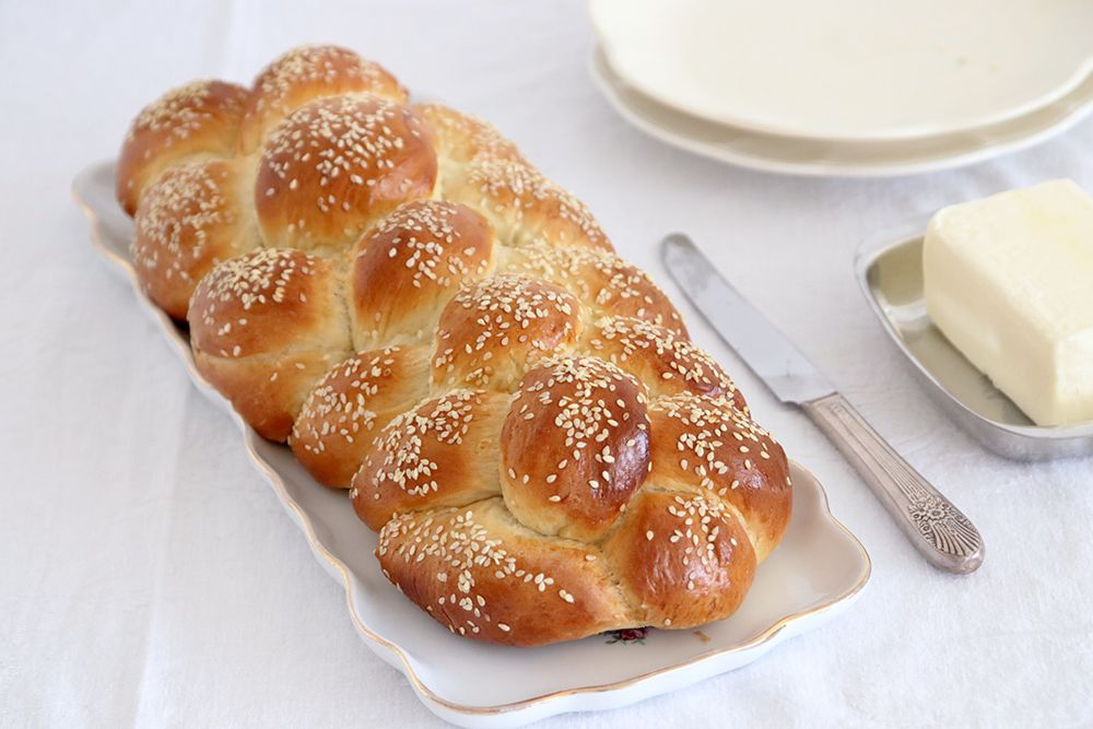 חלה מתוקה קלועה - עוגיו.נט