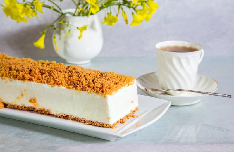 עוגת גבינה פירורים עוגת גבינה פירורים